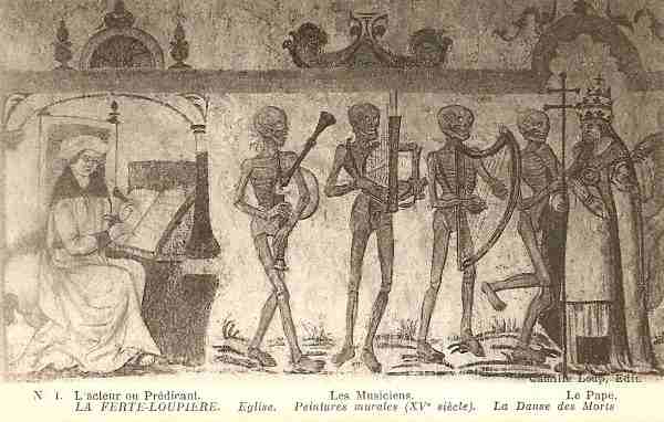 La Fert-Loupire - Peintures murales (XVe sicle) - La Danse des morts