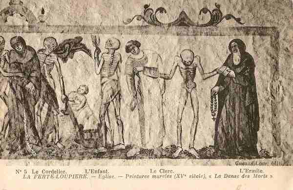 La Fert-Loupire - Peintures murales (XVe sicle) - La Danse des morts
