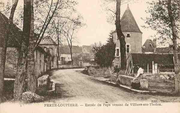 La Fert-Loupire - Entre du pays venant de Villiers-sur-Tholon