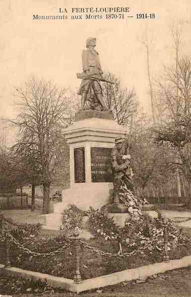 La Fert-Loupire - Monument aux Morts 1870-71 1914-18