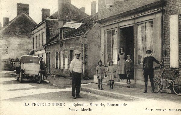 La Fert-Loupire - Epicerie, Mercerie, Rouannerie - Veuve Merlin (1923)