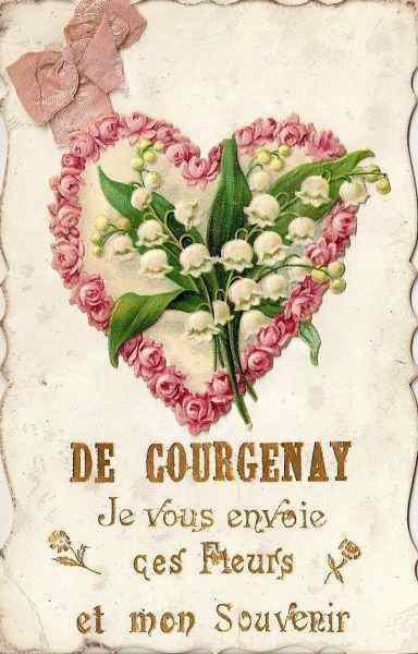 De Courgenay je vous envoie ces fleurs et mon souvenir